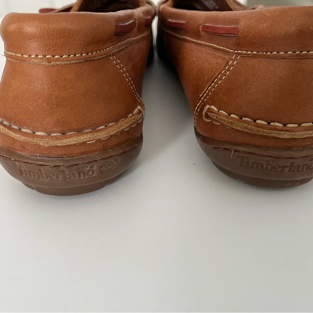 Timberland Men's Brown Leather Boat Shoes Sz 8 Men’s - Picture 8 of 8